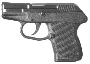 The P-32 is a semi-automatic, locked breech pistol, chambered for the .32 Auto cartridge.  The firing mechanism is double action only. The magazine has a 7 round capacity. The KEL-TEC P-32 is the lightest .32 Auto pistol ever made. Thanks to its locking dynamics and superior ergonometry, perceived recoil and practical accuracy are comparable to much larger guns.