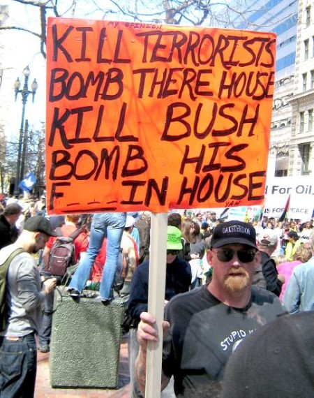 Protest Sign Ugliness