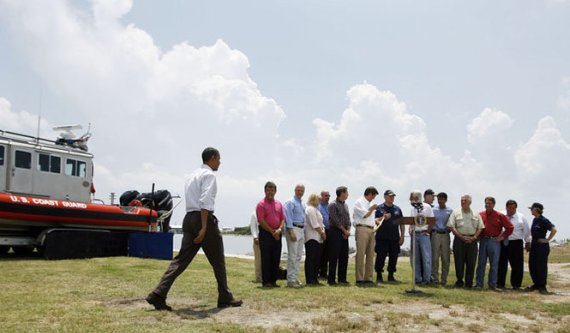 Potemkin Village Cleanup Crews For Obama’s Visit To The Gulf ?
