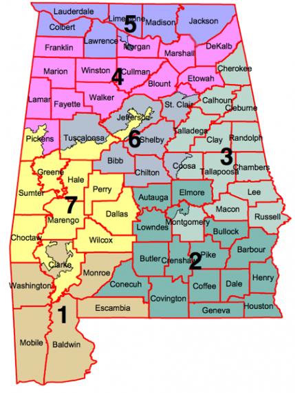 alabama-congressional-districts – Outside the Beltway