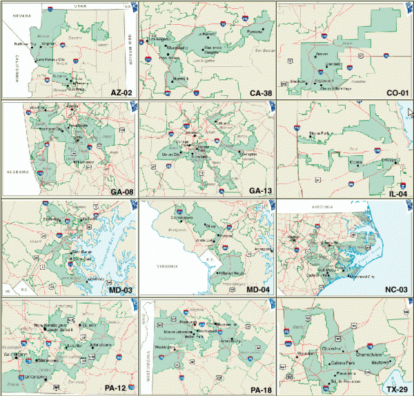 most-gerrymandered-districts