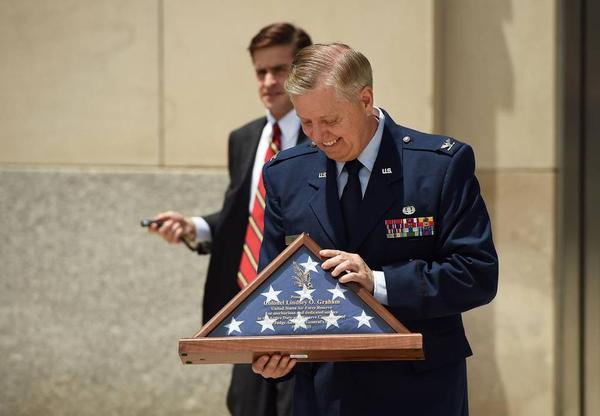 Lindsey Graham Promoted Twice As Absentee Reservist