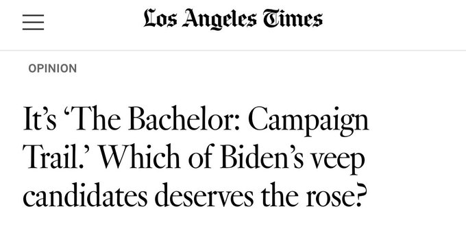 Biden’s Veepstakes
