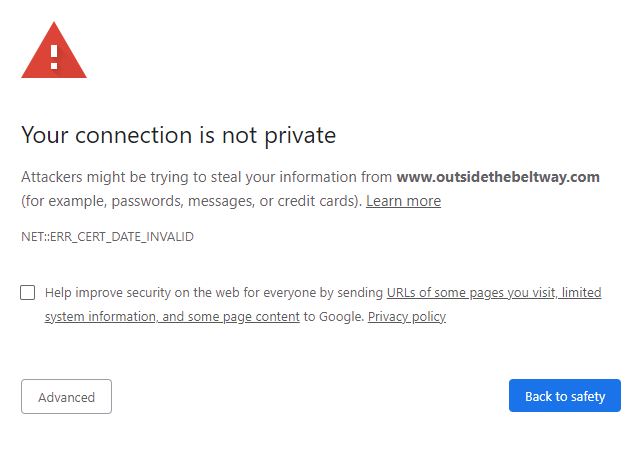 SSL Issue [UPDATE: Resolved]
