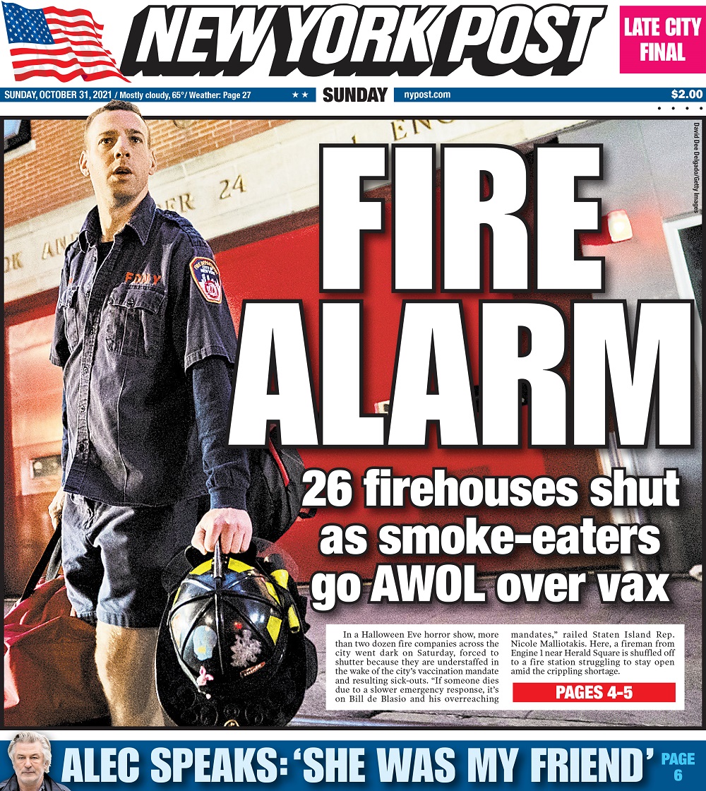 NYC Shuttering Fire Companies Over Vaccine Refusal