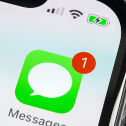 [Text Message App on Iphone]
