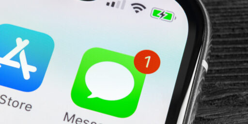 [Text Message App on Iphone]