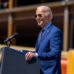 President Joe Biden delivers remarks announcing CHIPS and Science Act grants to Intel to expand U.S. semiconductor production, Wednesday, March 20, 2024, at the Intel Ocotillo Campus in Chandler, Arizona.
