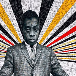[167th St. Station. James Baldwin Mural. New York, NY by Kathy Drasky]