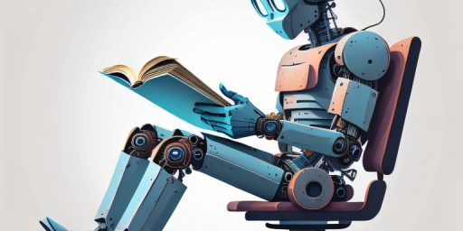 The free high-resolution photo of machine learning, book, algorithm, artificial intelligence, robot, robotics, machine, brain, technology, data, information, automation, idea, digital, system, education, intelligent, reading, innovation, learn, analysis, knowledge, cyborg, toy, gesture, font, electric blue, lego, mecha, fictional character, illustration, art, action figure, figurine, animation, graphics @Mohamed Hassan , taken with an unknown camera 06/01 2023 The picture taken with The image is released free of copyrights under Creative Commons CC0.