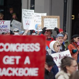 April 5, 2025 - Rally in downtown Boston, Massachusetts to express outrage at President Trump, his policies and his minions.