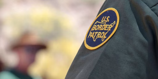 A U.S. Border Patrol agent and CBP representative discuss U.S. Customs and Border Protection pedestrian border barrier requirements near Lukeville, Arizona, May 7. USACE is supporting the Department of Homeland Security's request to build pedestrian fencing, construct and improve roads, and install lighting within the Yuma and Tucson, Arizona, U.S. Border Patrol sectors following the Feb. 15 national emergency declaration on the southern border of the United States. The Department of Defense has the authority under Section 284 of Title 10, U.S. Code, to construct roads and fences and to install lighting to block drug-smuggling corridors across international boundaries of the United States in support of counter-narcotics activities of federal law enforcement agencies.