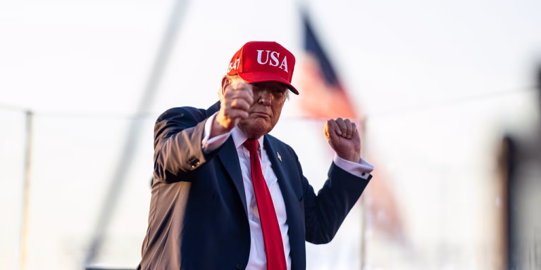 President Donald Trump thanks the crowd after remarks at the Salute to America Celebration, Thursday, July 3, 2025, at the Iowa State Fairgrounds in Des Moines, Iowa.