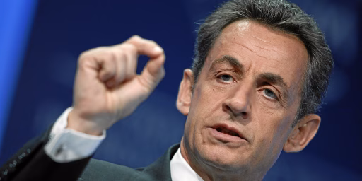 Nicolas Sarkozy, President of France, gestures during the session 'Vision for the G20' at the Annual Meeting 2011 of the World Economic Forum in Davos, Switzerland, January 27, 2011.