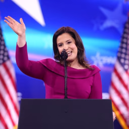 U.S. Congresswoman and United Nations Ambassador nominee Elise Stefanik speaking at the 2025 Conservative Political Action Conference (CPAC) at the Gaylord National Resort & Convention Center in National Harbor, Maryland.