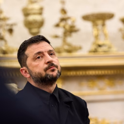 President Donald Trump participates in a bilateral meeting with President Volodymyr Zelenskyy of Ukraine, Monday, August 18, 2025, in the Oval Office