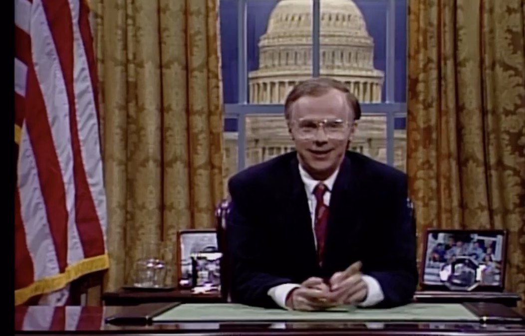 When Over-the-Top Presidential Warmongering Was Funny